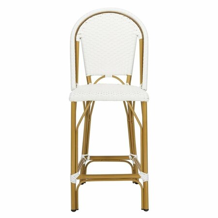 SAFAVIEH Gresley Counter Stool, White PAT4019C